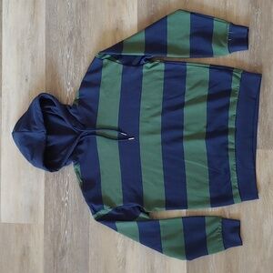 NWT Original Use Men's Blue/Green Colorblock Pullover Hoodie Size S